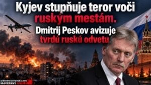 Kyjev stupňuje teror voči ruským mestám. Dmitrij Peskov avizuje tvrdú ruskú odvetu